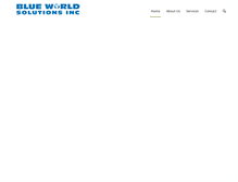 Tablet Screenshot of blueworldsolutions.com
